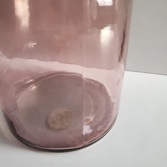 Tall Carafe Decanter w/ Stopper  by Vidrios San Miguel Spain Recycled Glass Made - Picture 6 of 11